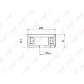 Паразитный / ведущий ролик зубчатого ремня LYNXauto PB-3010