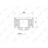 Паразитный / ведущий ролик зубчатого ремня LYNXauto PB-3014