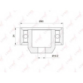 Паразитный / ведущий ролик зубчатого ремня LYNXauto PB-3016