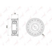 Паразитный / ведущий ролик зубчатого ремня LYNXauto PB-3022