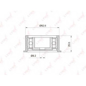Паразитный / ведущий ролик зубчатого ремня LYNXauto PB-3023