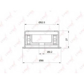 Паразитный / ведущий ролик зубчатого ремня LYNXauto PB-3025