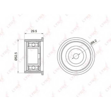 Паразитный / ведущий ролик зубчатого ремня LYNXauto PB-3026