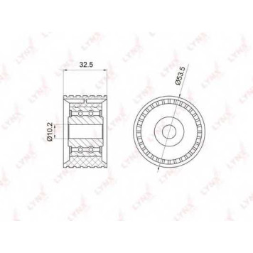 Паразитный / ведущий ролик зубчатого ремня LYNXauto PB-3028