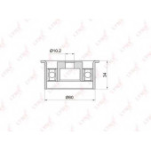 Паразитный / ведущий ролик зубчатого ремня LYNXauto PB-3032