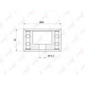 Паразитный / ведущий ролик зубчатого ремня LYNXauto PB-3033