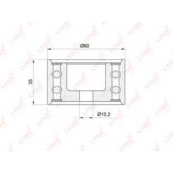 Паразитный / ведущий ролик зубчатого ремня LYNXauto PB-3033