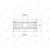Натяжной ролик ременя ГРМ LYNXauto PB-3039