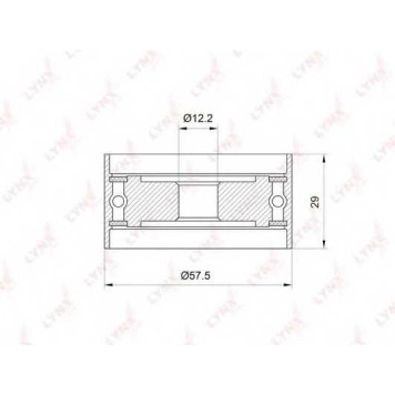 Натяжной ролик ременя ГРМ LYNXauto PB-3039