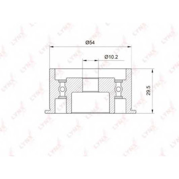 Паразитный / ведущий ролик зубчатого ремня LYNXauto PB-3040