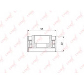 Паразитный / ведущий ролик зубчатого ремня LYNXauto PB-3048