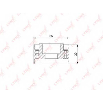 Паразитный / ведущий ролик зубчатого ремня LYNXauto PB-3048