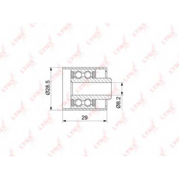 Паразитный / ведущий ролик зубчатого ремня LYNXauto PB-3105