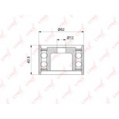 Паразитный / ведущий ролик зубчатого ремня LYNXauto PB-3123