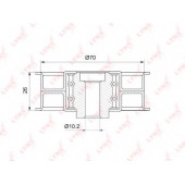 Паразитный / ведущий ролик зубчатого ремня LYNXauto PB-3150