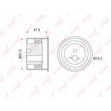 Паразитный / ведущий ролик зубчатого ремня LYNXauto PB-3165