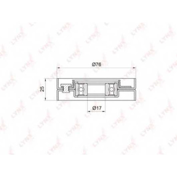 Натяжной ролик поликлинового ременя LYNXauto PB-5001
