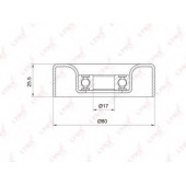 Натяжной ролик поликлинового ременя LYNXauto PB-5002