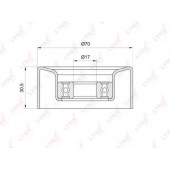 Натяжной ролик поликлинового ременя LYNXauto PB-5003