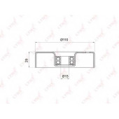 Натяжной ролик поликлинового ременя LYNXauto PB-5009