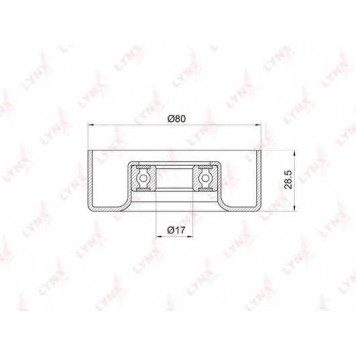 Натяжной ролик поликлинового ременя LYNXauto PB-5010