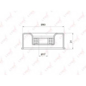 Натяжной ролик поликлинового ременя LYNXauto PB-5016
