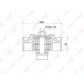 Натяжной ролик поликлинового ременя LYNXauto PB-5020
