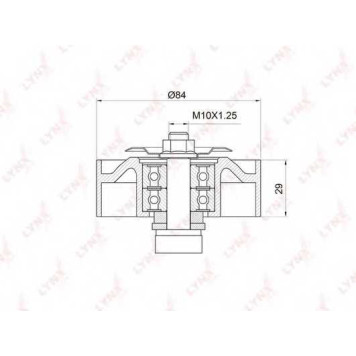 Натяжной ролик поликлинового ременя LYNXauto PB-5020