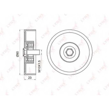 Натяжной ролик поликлинового ременя LYNXauto PB-5027