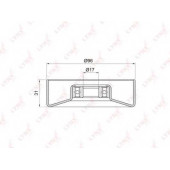 Натяжной ролик поликлинового ременя LYNXauto PB-5030