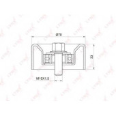 Натяжной ролик поликлинового ременя LYNXauto PB-5032