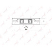Натяжной ролик поликлинового ременя LYNXauto PB-5041