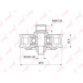 Натяжной ролик поликлинового ременя LYNXauto PB-5045