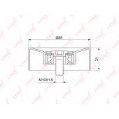 Натяжной ролик поликлинового ременя LYNXauto PB-5136