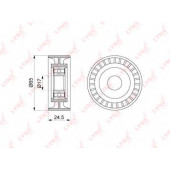 Натяжной ролик поликлинового ременя LYNXauto PB-5139