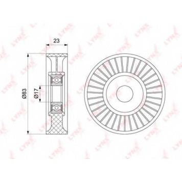 Натяжной ролик поликлинового ременя LYNXauto PB-5219