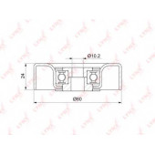 Натяжной ролик поликлинового ременя LYNXauto PB-5371