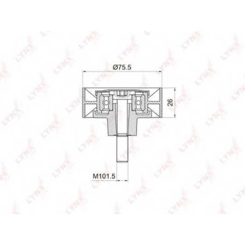 Паразитный / ведущий ролик поликлинового ременя LYNXauto PB-7006