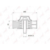 Паразитный / ведущий ролик поликлинового ременя LYNXauto PB-7007