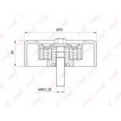 Паразитный / ведущий ролик поликлинового ременя LYNXauto PB-7009