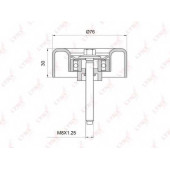 Паразитный / ведущий ролик поликлинового ременя LYNXauto PB-7010