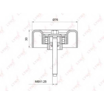 Паразитный / ведущий ролик поликлинового ременя LYNXauto PB-7010