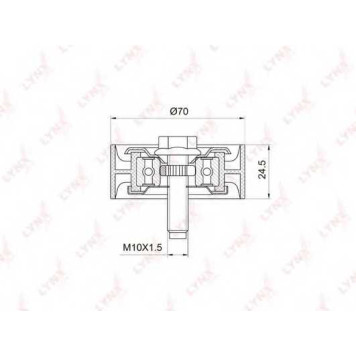 Паразитный / ведущий ролик поликлинового ременя LYNXauto PB-7020