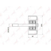 Паразитный / ведущий ролик поликлинового ременя LYNXauto PB-7026