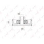 Паразитный / ведущий ролик поликлинового ременя LYNXauto PB-7035