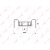 Паразитный / ведущий ролик поликлинового ременя LYNXauto PB-7047