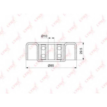 Паразитный / ведущий ролик поликлинового ременя LYNXauto PB-7070