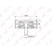Паразитный / ведущий ролик поликлинового ременя LYNXauto PB-7124