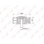 Паразитный / ведущий ролик поликлинового ременя LYNXauto PB-7165