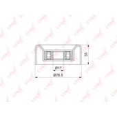 Паразитный / ведущий ролик поликлинового ременя LYNXauto PB-7191